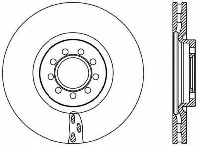 OPEN PARTS bda238920 -  Тормозной диск